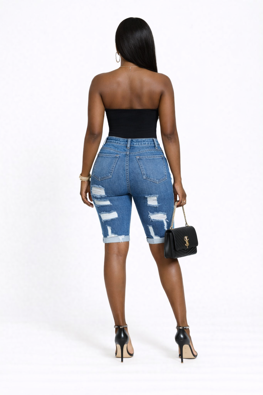 Denim Island rugged jean shorts