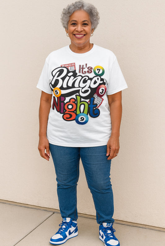 It’s Bingo Night Graphic Tee – Fun Game Night Shirt