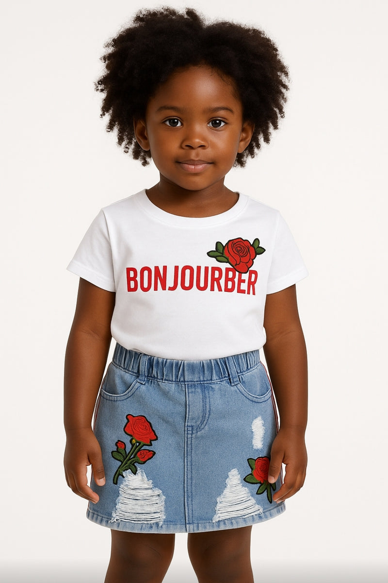 その他 Bonjour set crop shirt short skirt Denim Amazon.com: Wuitrie Jean Skirt Sets Women 2 Piece Outfits