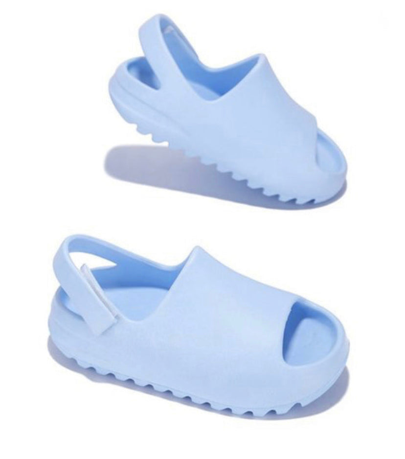 Handcrafted Earth Love Rhinestone Slingback Slides