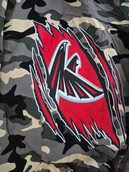 Command the Vibe Camo Palazzo Pants Medium