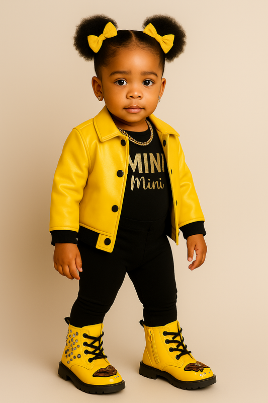 Golden Butterfly Sparkle Boots – Toddler Size 8