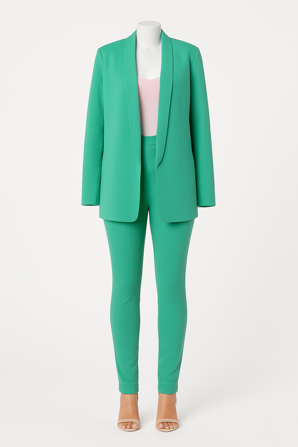 Eccentric Elegance High-Waist Two-Piece Formal Suit