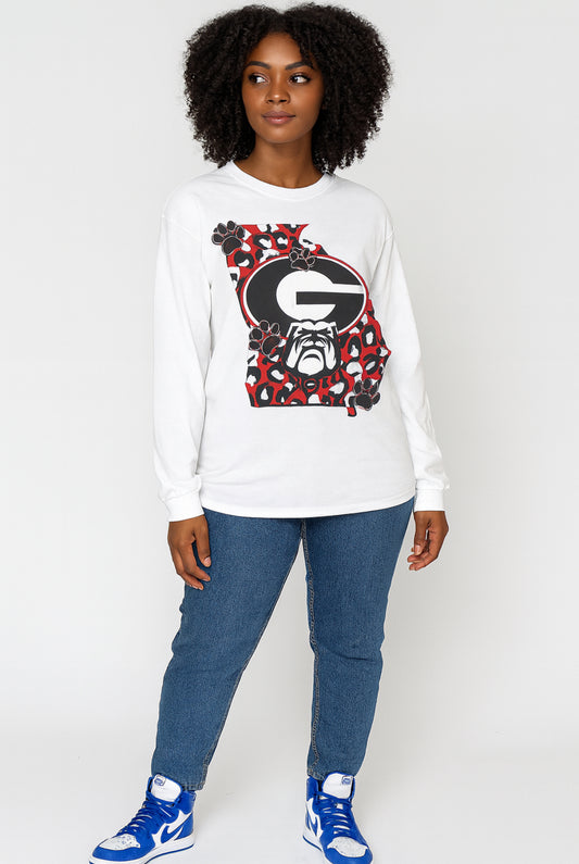 Black Georgia Bulldogs Long Sleeve T-Shirt –