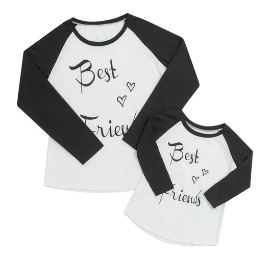 "Match in Style: MOM Best Friends T-Shirt"