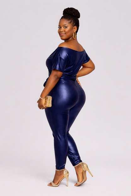 Midnight Sleek Faux Leather Jumpsuit – Confidence in Motion