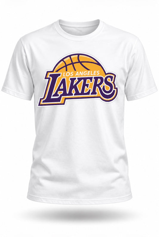 Purple & Gold Basketball Graphic T-Shirt Sports-Inspired Tee