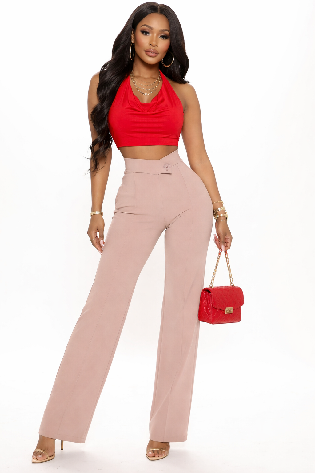 Tall Girl Chic High-Waist Wide-Leg Pants