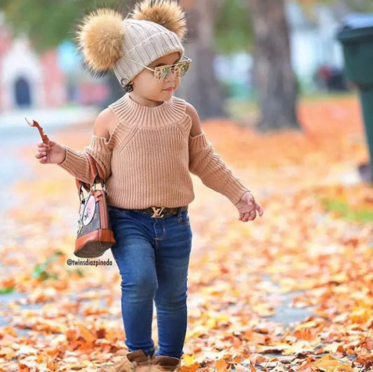 GIRL Off Shoulder Sweater