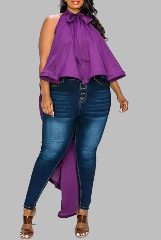 "Ruffled Flare Babydoll Top"
