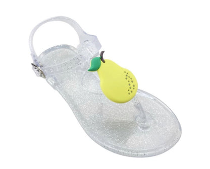 PURPLE GRAPES AND GREEN WATERMELON GIRLS SANDALS