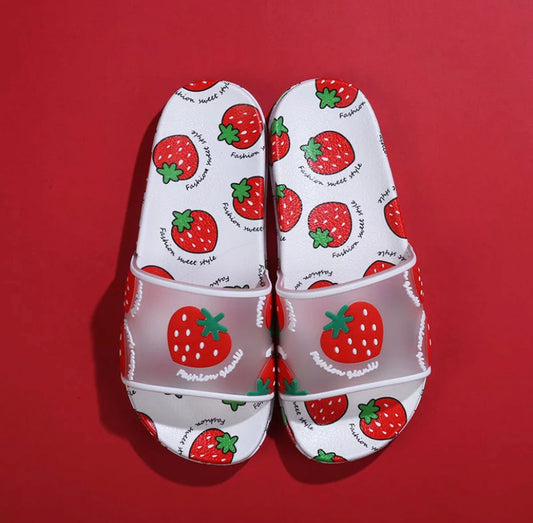 Sweet Crush Fruit Slides Red– Playful Summer Statement Sandals