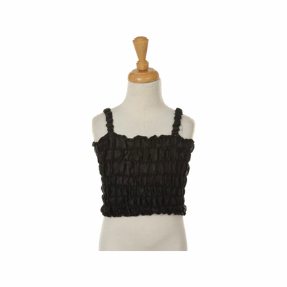 Girls Smocked Tank Top – Stretchy Ruffle Cami for Toddlers & Kids